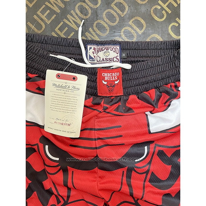 Short Chicago Bulls Mitchell & Ness Rouge Noir